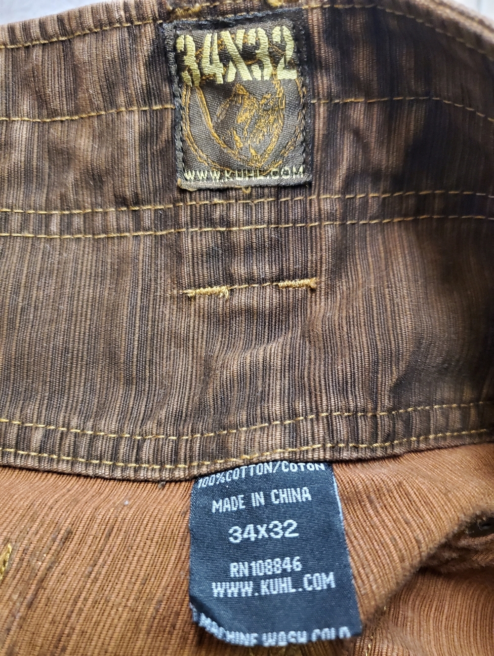 Kuhl Men's Crag Series Brown Denim Pants 34/32 - Picture 5 of 5